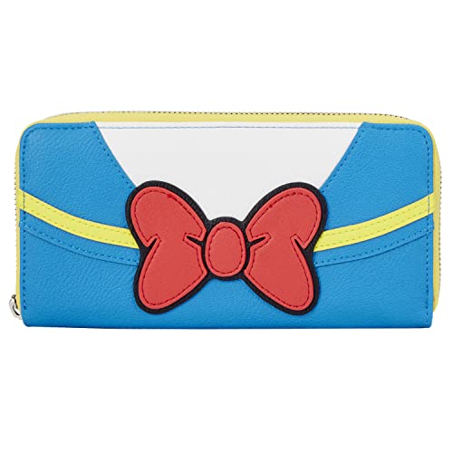 Loungefly Disney Donald Duck Cosplay Faux Leather Zip Around Wallet 0 belly baby and beyond