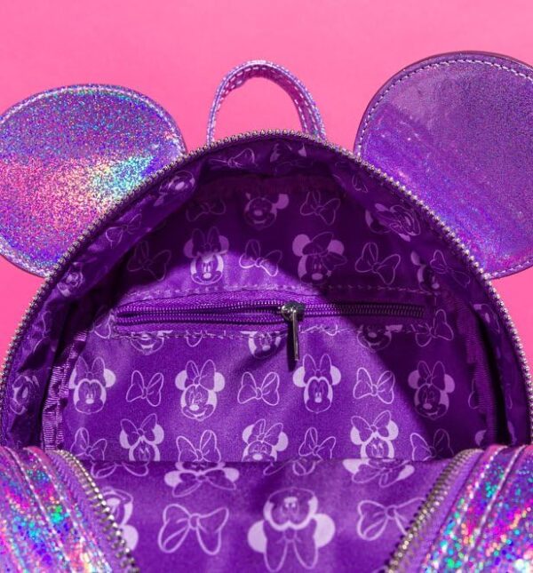 Loungefly Disney Minnie Mouse Glitter Sparkle Womens Double Strap Shoulder Bag Purse 0 1 belly baby and beyond