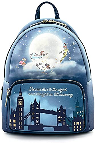 Loungefly Disney Peter Pan Second Star Glow Womens Double Strap Shoulder Bag Purse 0 belly baby and beyond