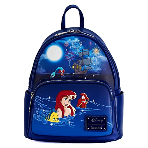 Loungefly The Little Mermaid Ariel Fireworks Mini Backpack Dark Blue 0 belly baby and beyond