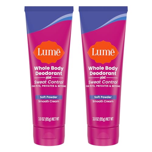 Lume Whole Body Deodorant Plus Sweat Control Smooth Cream Tube 72 Hour Odor And Sweat Control Baking Soda Free Skin Loving 30 ounce Soft Powder 0 belly baby and beyond