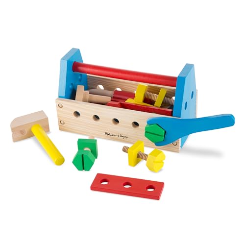 Melissa Doug Take Along Tool Kit Wooden Construction Toy 24 pcs Multicolor 100 x 555 x 475 0 belly baby and beyond