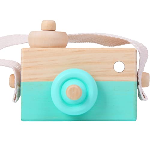 Montessori Mama Wooden Toy Camera Premium Quality Aesthetic Baby Toys Pretend Play Prop for Kids with Neck Strap and Look Through Viewfinder Montessori Toys for 1 Year Old 0 belly baby and beyond