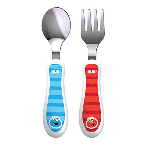 NUK Sesame Street Dinnerware Utensil Set 2 Piece SetPack of 1 0 belly baby and beyond