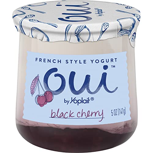 Oui by Yoplait French Style Black Cherry Whole Milk Yogurt 5 OZ Jar 0 belly baby and beyond