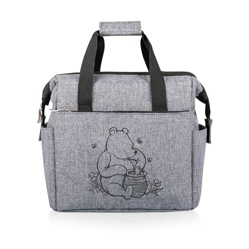 PICNIC TIME Disney Winnie the Pooh On The Go Lunch Bag Soft Cooler Lunch Box Insulated Lunch Bag Heathered Gray 0 belly baby and beyond