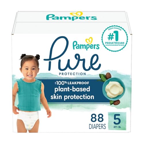 Pampers Pure Protection Diapers Size 5 88 Count Hypoallergenic Premium Disposable Baby Diapers 0 belly baby and beyond