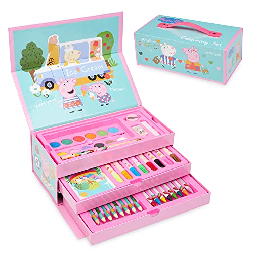 Peppa Pig Art Set Arts And Crafts For Kids Colouring Sets For Children Toys 0 belly baby and beyond