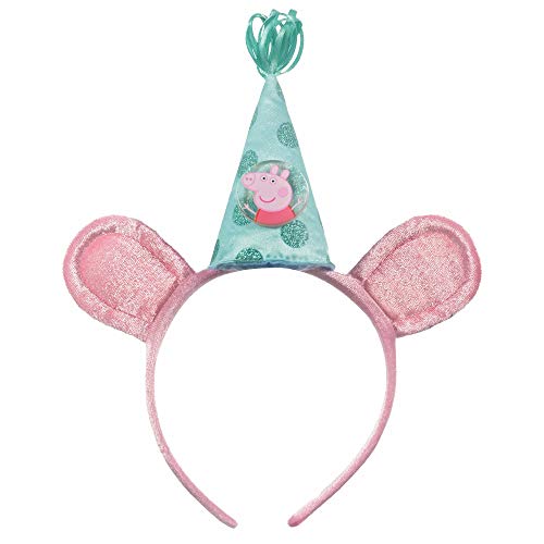 Peppa Pig Confetti Party Deluxe Headband 65 x 85 Pack of 1 Pink Green Hair Accessory Perfect for Parties Birthdays Gifts 0 belly baby and beyond