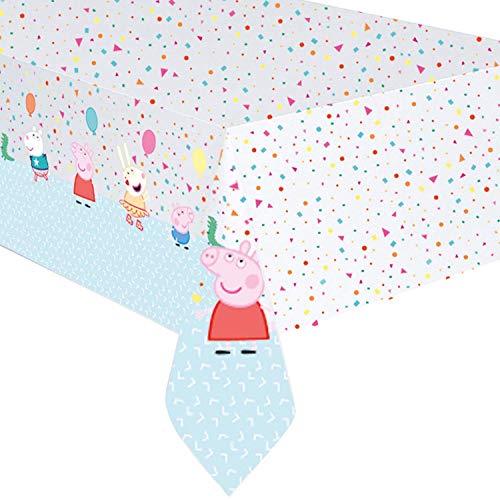 Peppa Pig Confetti Party Plastic Table Cover 54 x 96 1 Piece Vibrant Multicolor Design Durable Easy Clean Perfect For Themed Parties Events 0 belly baby and beyond