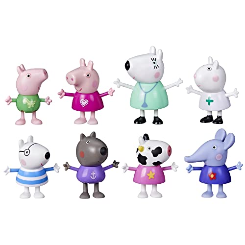 Peppa Pig Dr Polar Bear Calls On Peppa and Friends Figure Pack Includes 8 Figures Preschool Toys Ages 3 and Up Amazon Exclusive 0 belly baby and beyond