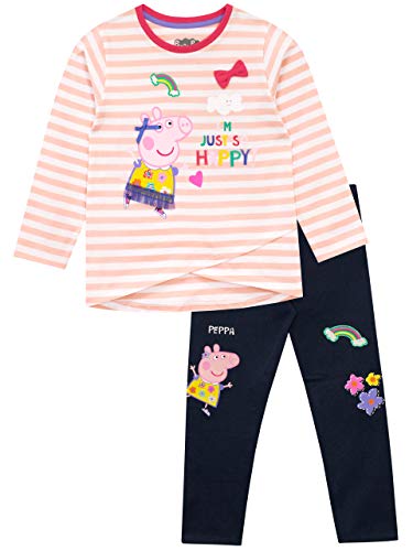 Peppa Pig Girls Peppa T Shirt and Leggings 0 belly baby and beyond