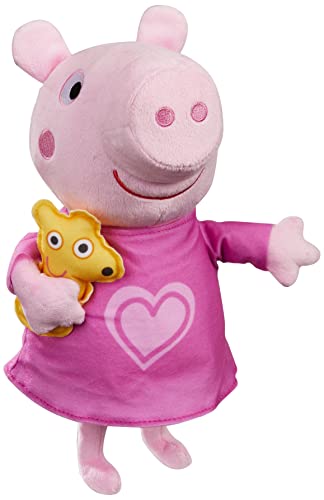 Peppa Pig Peppas Bedtime Lullabies Singing Plush Doll 11 Inch Interactive Stuffed Animal Preschool Toys for 18 Month Year Old Girls and Boys and Up with Teddy Bear Accessory 0 belly baby and beyond