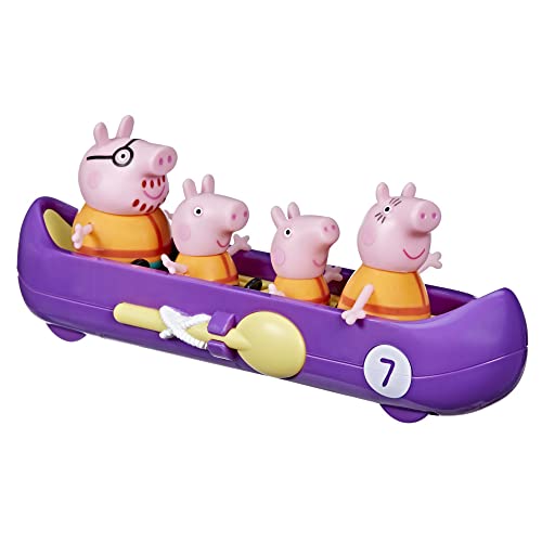 Peppa Pig Peppas Family Canoe Trip Preschool Toy includes 4 Figures 1 Vehicle with Rolling Wheels for Ages 3 and Up Multicolor 0 belly baby and beyond