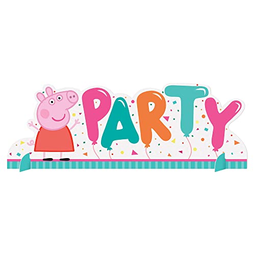 Peppa Pig Table Centerpiece Multicolor Paper Decoration 1 Pc 0 belly baby and beyond