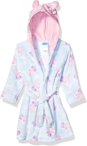 Peppa Pig girls Velvet Fleece Hooded Robe 0 belly baby and beyond