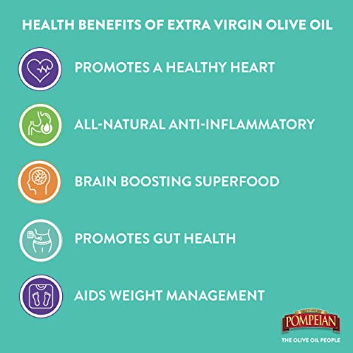 Pompeian USDA Organic Robust Extra Virgin Olive Oil First Cold Pressed Full Bodied Flavor Perfect for Salad Dressings Marinades 16 FL OZ 0 3 belly baby and beyond