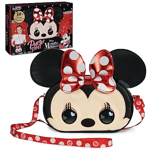 Purse Pets Disney Minnie Mouse Officially Licensed Interactive Pet Toy Kids Purse 30 Sounds Reactions Girls Crossbody Bag Trendy Tween Gifts 0 belly baby and beyond