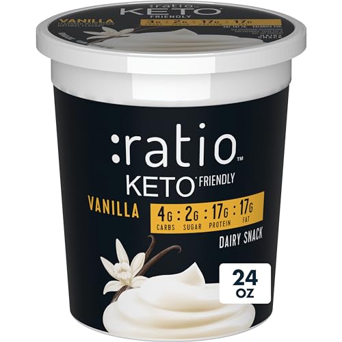 Ratio Yogurt Cultured Dairy Snack Vanilla 2g Sugar Keto Yogurt Alternative 24 OZ 0 belly baby and beyond