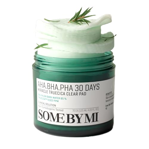 SOME BY MI AHA BHA PHA 30 Days Miracle Truecica Clear Pad 70 Pads 422Oz Mild Exfoliating Face Toner Pads Korean for Sensitive Skin Skin Dead Cells Wastes and Sebum Care Korean Skin Care 0 belly baby and beyond