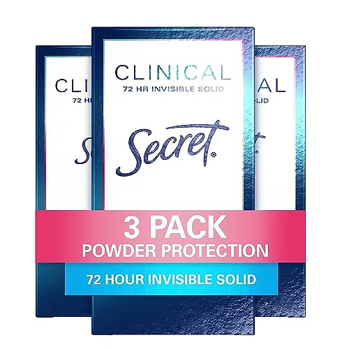 Secret Clinical Strength Invisible Solid Antiperspirant and Deodorant for Women Protecting Powder 16 oz Pack of 3 0 belly baby and beyond