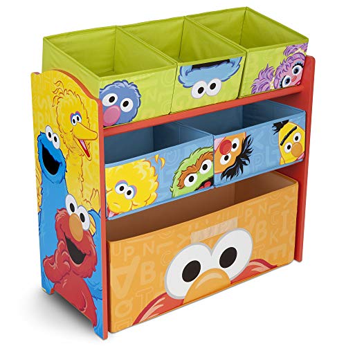 Sesame Street 6 Bin Design and Store Toy Organizer by Delta Children 0 belly baby and beyond