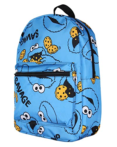 Sesame Street Backpack Cookie Monster Savage Laptop School Travel Backpack 0 belly baby and beyond