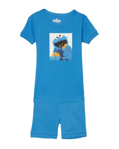 Sesame Street Boys 2 Piece Snug fit Organic Cotton Pajama Set Soft Cute for Kids 0 belly baby and beyond