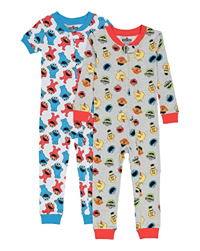 Sesame Street Boys Little Footless Pajamas 0 belly baby and beyond