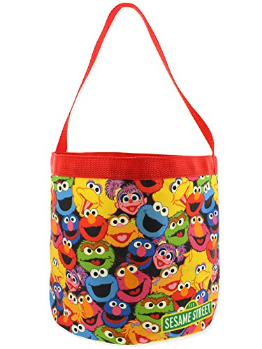 Sesame Street Elmo Boys Girls Collapsible Nylon Gift Basket Bucket Tote Bag 0 belly baby and beyond