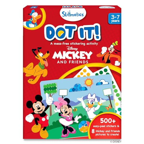 Skillmatics Art Activity Dot It Disney Mickey and Friends Mess Free Sticker Art for Kids Craft Kits DIY Activity Scrapbooking Gifts for Boys Girls Ages 3 4 5 6 7 0 belly baby and beyond