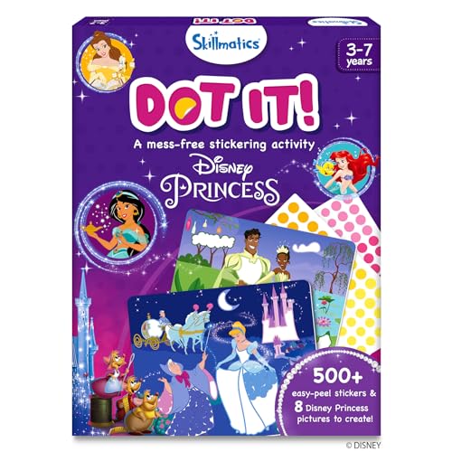 Skillmatics Art Activity Dot It Disney Princess No Mess Sticker Art for Kids Craft Kits DIY Activity Scrapbooking Gifts for Girls Boys Ages 3 4 5 6 7 Travel Toys 0 belly baby and beyond