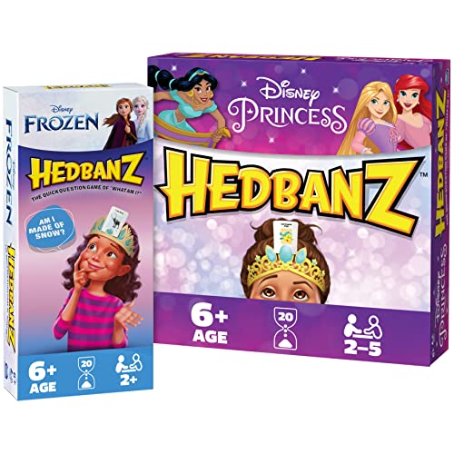 Spin Master Games Hedbanz Disney Princess Game with Hedbanz Frozen Game 2 Pack Bundle Classic Question Game for Kids and Families Ages 6 and up Amazon Exclusive 0 belly baby and beyond