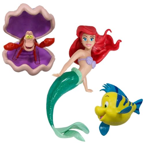 SwimWays Little Mermaid Disney Dive Characters Kids Pool Toy Princess Ariel Flounder and Sebastian Bath Toys and Pool Party Supplies 0 belly baby and beyond