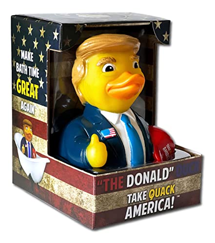 The Donald Trump Duck Floating Rubber Ducks Collectible Bath Toy Gift for Kids Adults of All Ages 0 belly baby and beyond