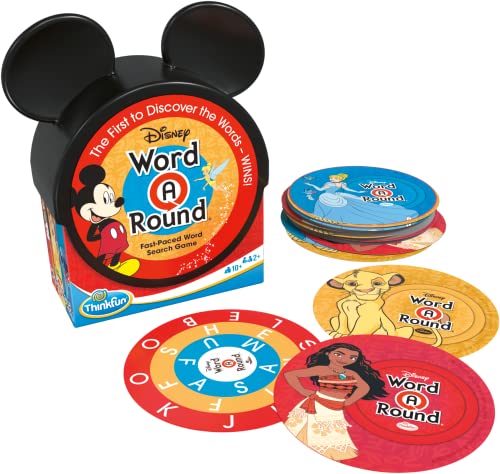 ThinkFun Think Fun Disney WordARound Read The Word Around The Card Trivia Game for 10 0 belly baby and beyond