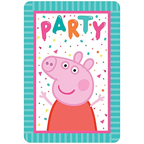 Vibrant Multicolor Peppa Pig Confetti Party Postcard Invites 425 x 625 Pack Of 8 Premium Paper Quality Eye Catching Unique Design Perfect For Themed Parties Events 0 belly baby and beyond