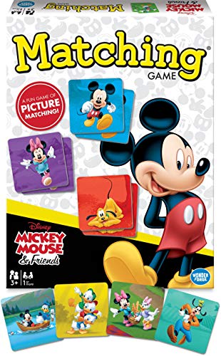 Wonder Forge Mickey Mouse Matching Game Engaging Board Game for Kids Age 3 5 Enhances Focus and Memory Features Favourite Disney Characters Ideal for Family Fun Time 0 belly baby and beyond