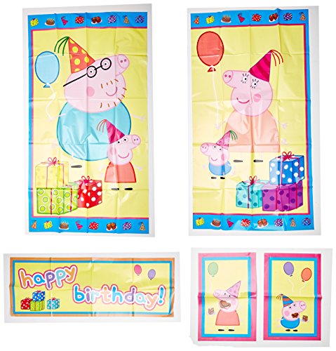 amscan Scene Setters Wall Decorating Kit Peppa Pig Collection BirthdayMulti Color5 pieces 0 belly baby and beyond