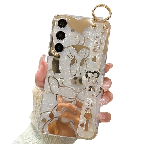 for Galaxy S24 Plus Case Wrist Band Kickstand Cover Ultra Slim IMD Animal Pattern Shockproof Protection Holder Cover for Samsung Galaxy S24 Plus 5GCartoon Characters 0 belly baby and beyond