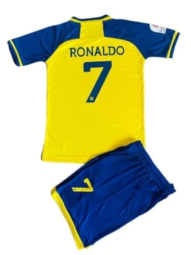 1 Stop Soccer Ronaldo CR7 Jersey Kids Uniform AL NASSR Fc Saudi Arabia 0 belly baby and beyond