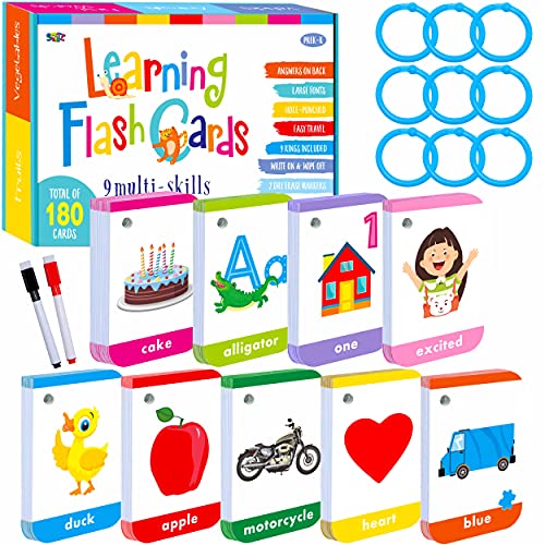 180 Toddler Learning Flashcards Educational Tool for Preschoolers 0 belly baby and beyond