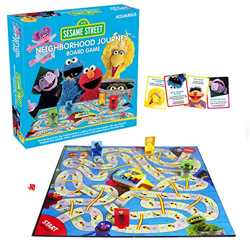 AQUARIUS Sesame Street Neighborhood Journey Board Game Fun Gift for Kids Adults Officially Licensed Sesame Street TV Show Merchandise Collectibles 0 belly baby and beyond