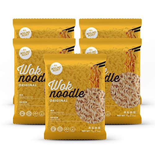 BOILING POINT Wok Noodle Package Healthy Asian Ramen No Preservatives Non Fried Instant Noodles Stir Fry Set Includes Original BP Wok Noodles 21 ozPack of 5 0 belly baby and beyond