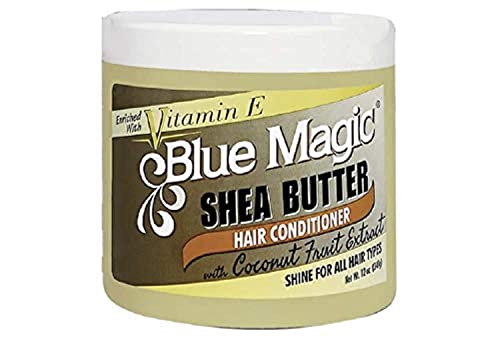 Blue Magic Shea Butter Hair conditioner with Coconut Fruit Extract 12 ounce jar 340gm 0 belly baby and beyond