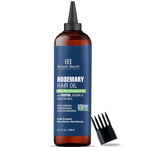 Botanic Hearth 100 Pure Rosemary Oil For Hair Growth Infused With Biotin 67 fl oz Hair strengthening Treatment Nourishing Volumizing With Jojoba Oil Castor Oil Non GMO Verified 0 belly baby and beyond