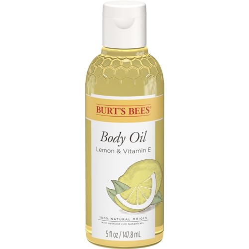 Burts Bees Skin Care Body Oil With Lemon and Vitamin E 100 Natural 5 Ounce Packaging May Vary 0 belly baby and beyond