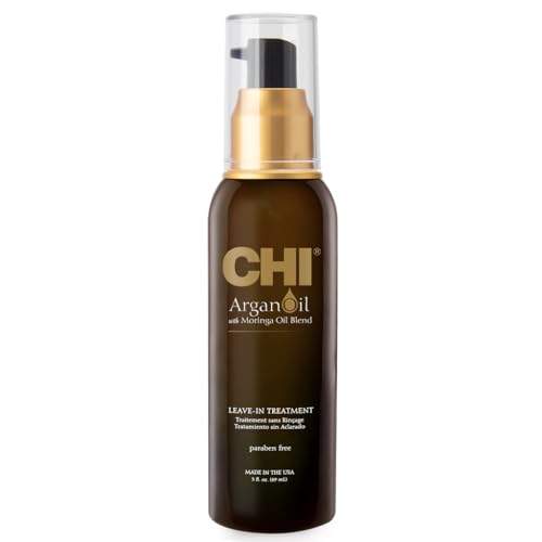 CHI Argan Oil Leave In Treatment Argan Plus Moringa Oil Lightweight Formula To Moisturize Dull Damaged Hair Sulfate Paraben Free 3 Oz 0 belly baby and beyond