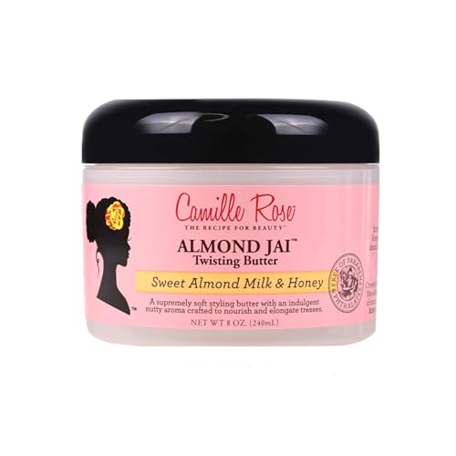 Camille Rose Almond Jai Twisting Hair Styling Butter with Aloe and Honey to Soften Smooth and Moisturize for All Hair Types 8 oz 0 belly baby and beyond