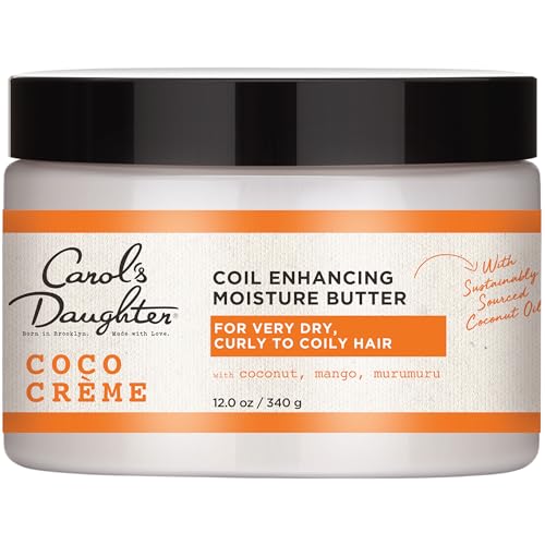 Carols Daughter Coco Creme Coil Enhancing Moisture Butter with Coconut Oil and Mango Butter for Very Dry Curly Hair Paraben and Silicone Free 12 oz 0 belly baby and beyond